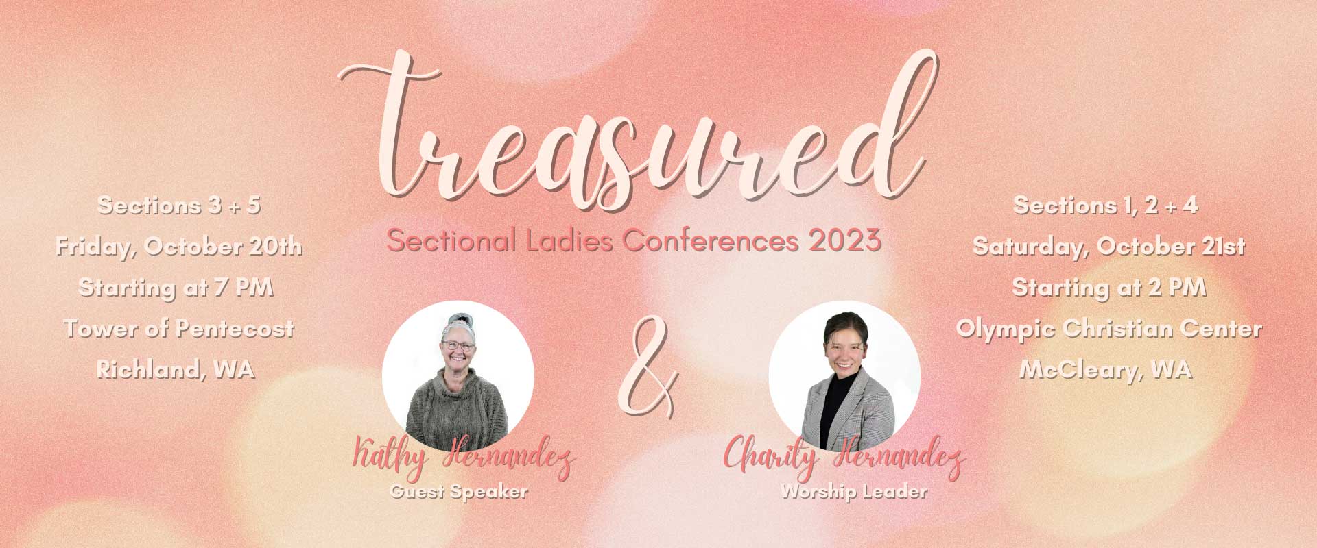 treasured sectional ladies conferences 2023
