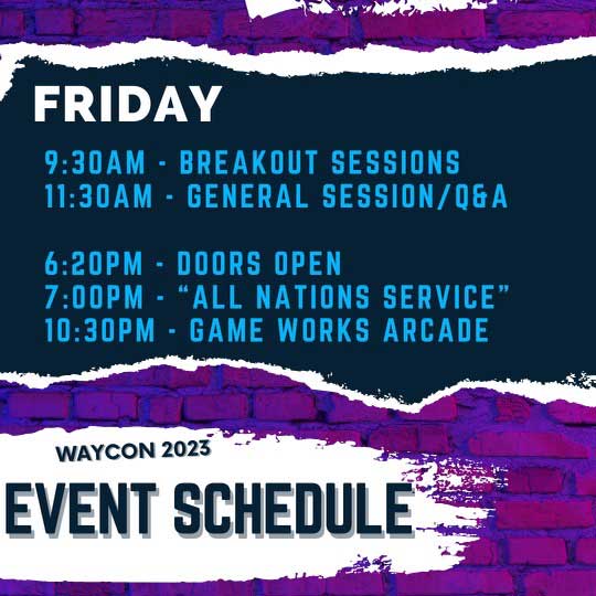 waycon-friday-2023 waycon friday schedule
